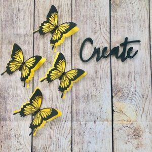 Paper Butterfly Wall Decor
